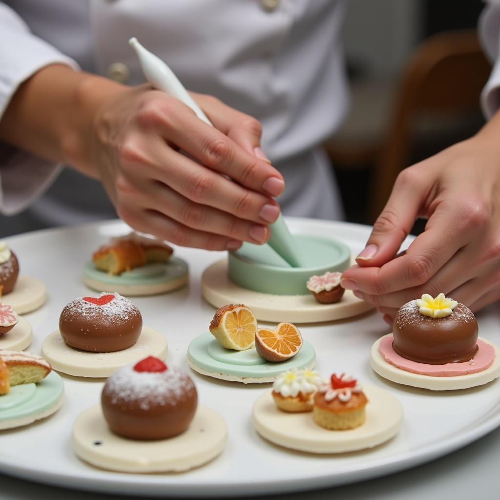 Chef Carefully Creating Wax Food Melts