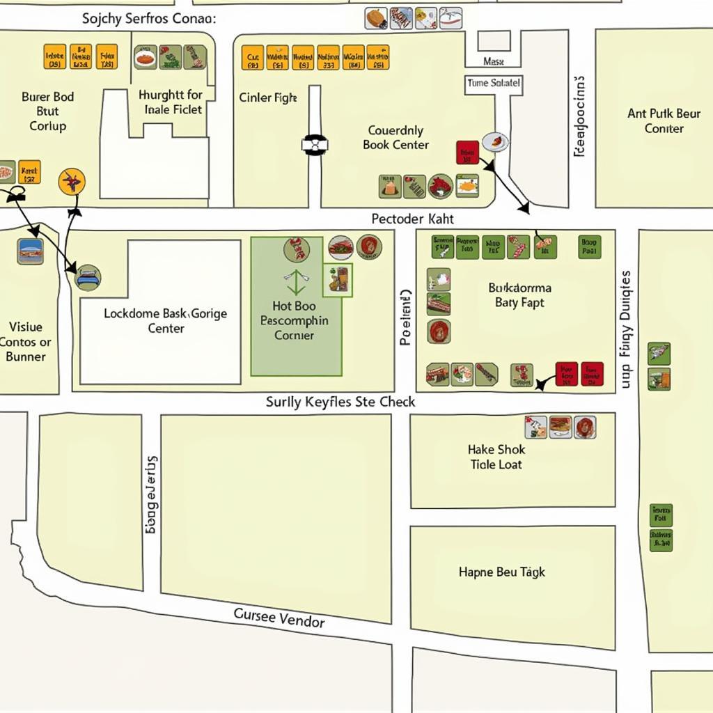 Map of 600 Food Center Drive