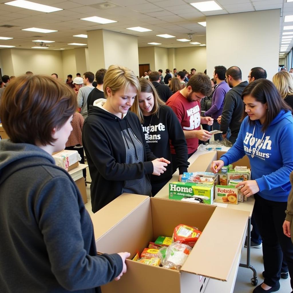 Food Distribution at the Maple Heights Food Pantry