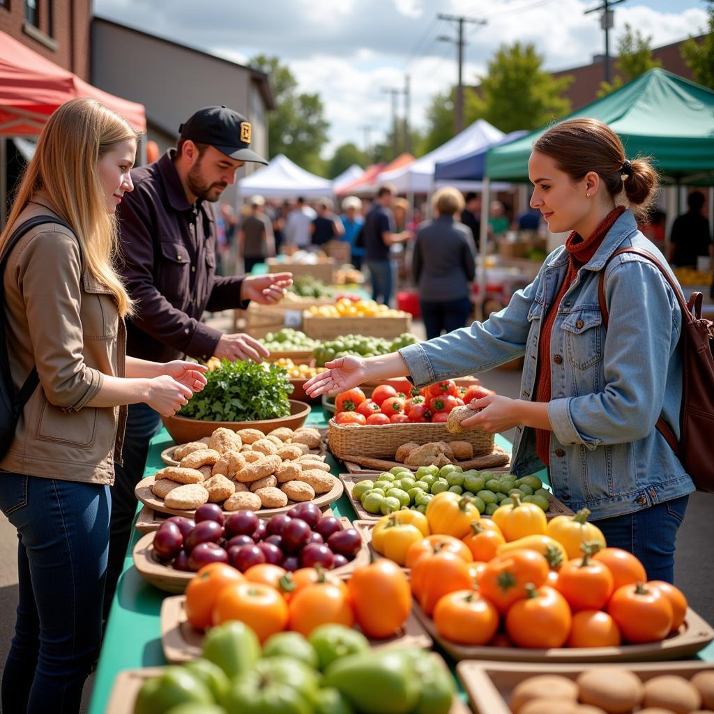 Bustling Mason City Farmers Market