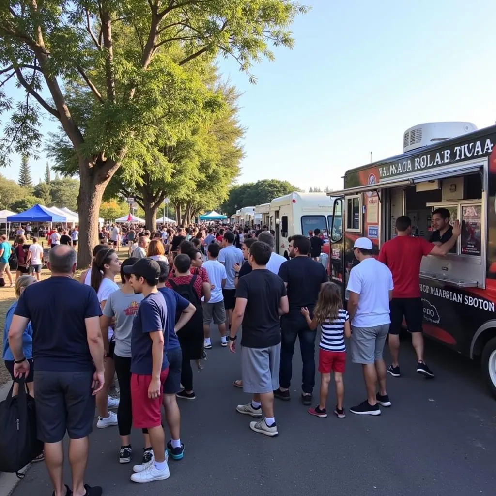 Long Lines at MB Food Truck Festival