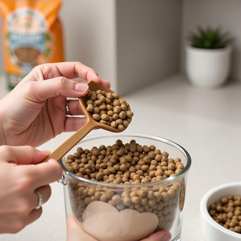 Measuring Rabbit Food Pellets