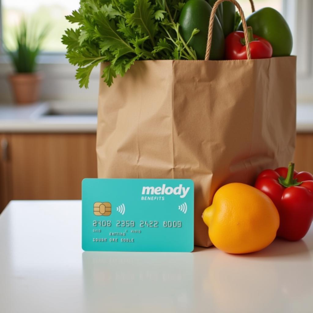 Melody Benefits Card with Groceries