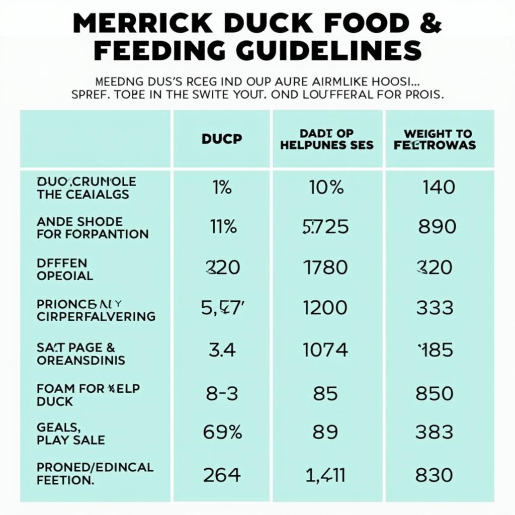 Merrick Duck Dog Food Feeding Guide