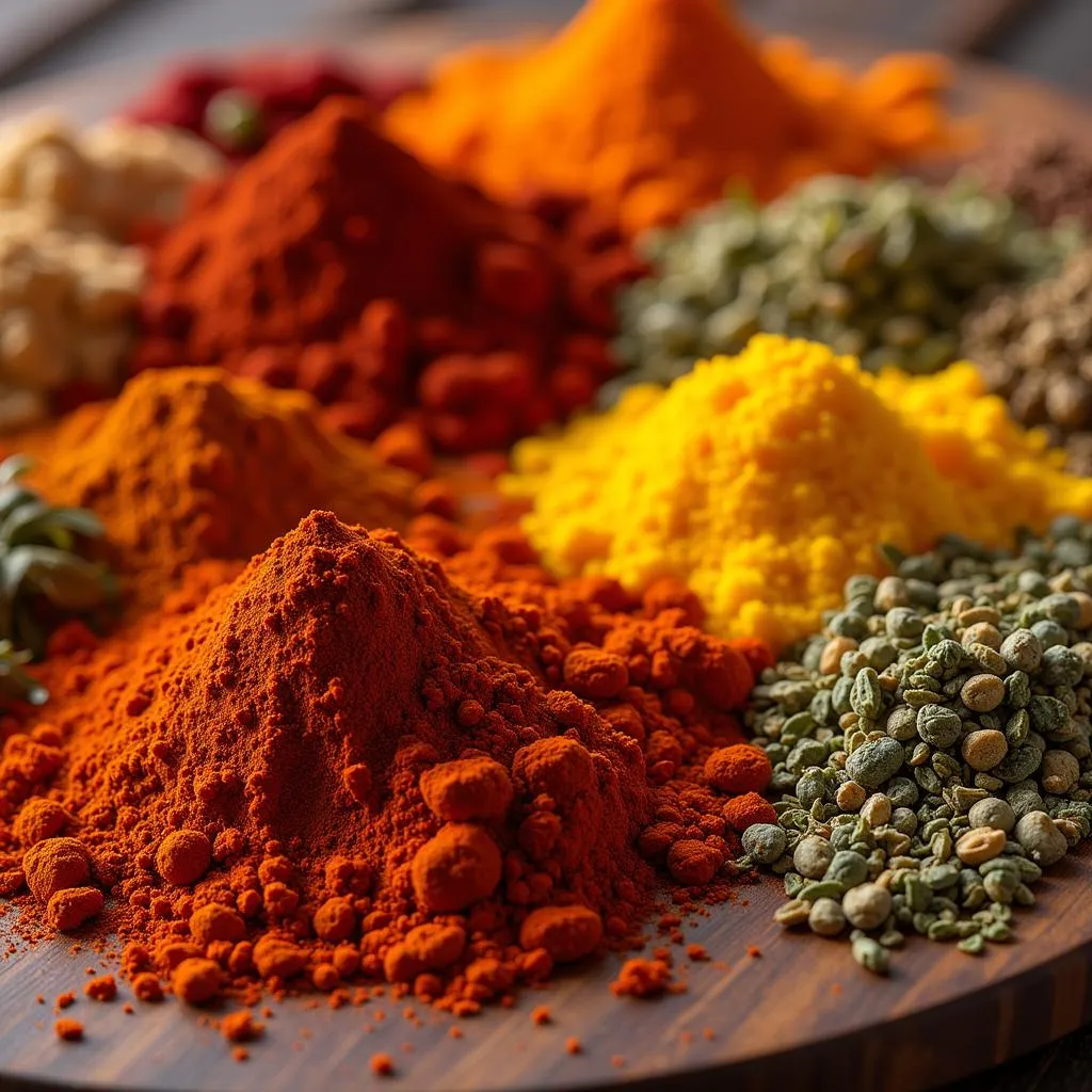 A Colorful Array of Mexican Spices