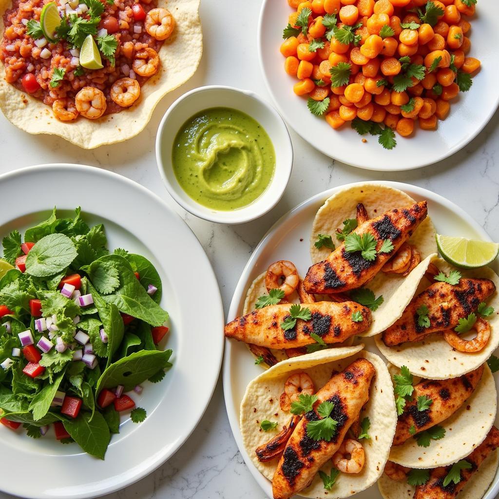 Colorful Mexican Lent Dishes