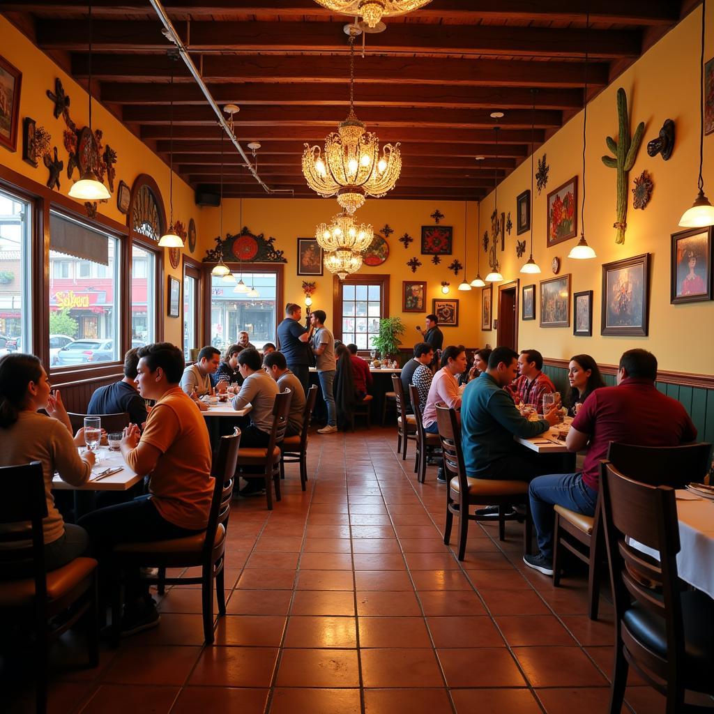 A Festive Ambiance at a Mexican Restaurant in Batavia