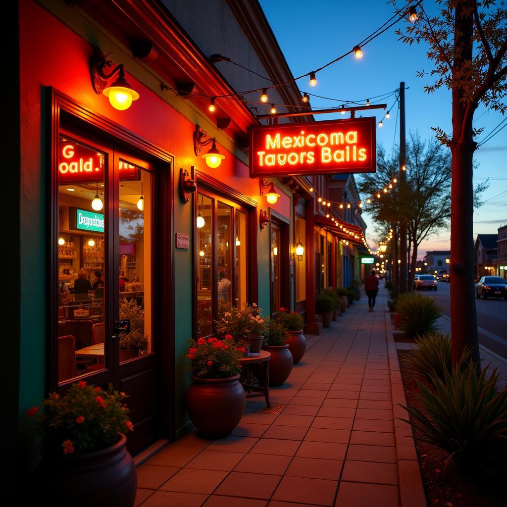 A Welcoming Sign: Mexican Restaurant Exterior