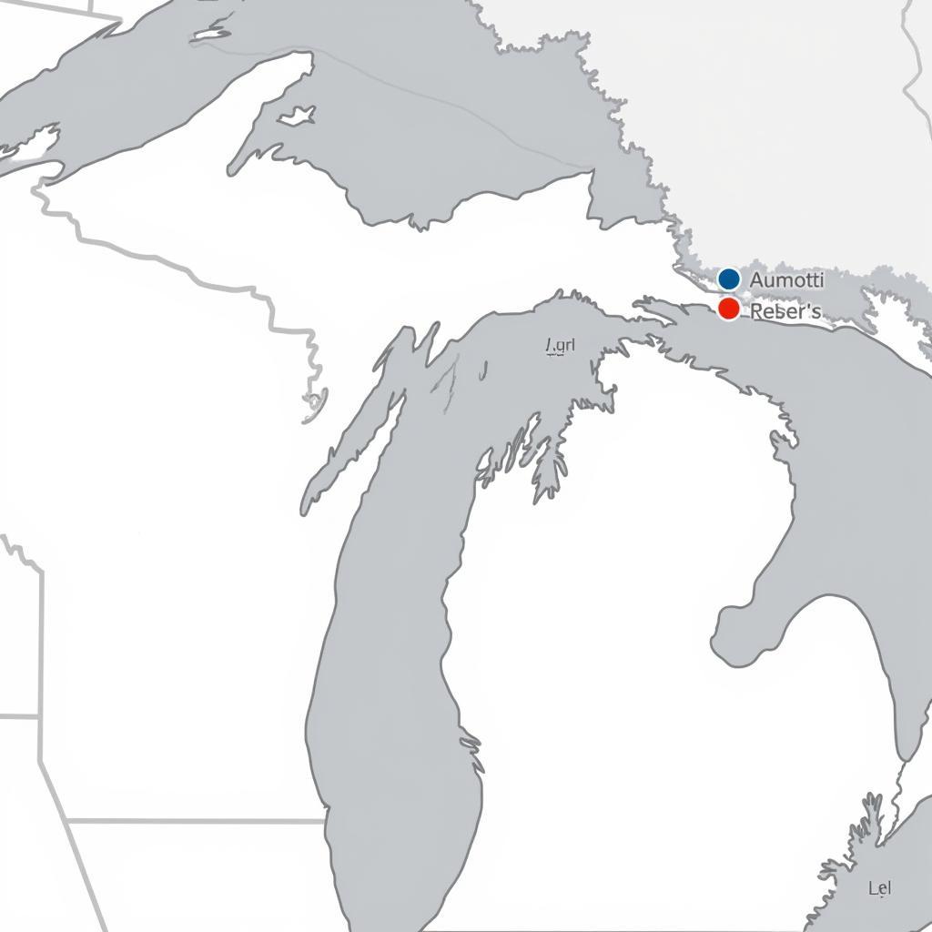 Map of Food Pantry Locations in Midland MI