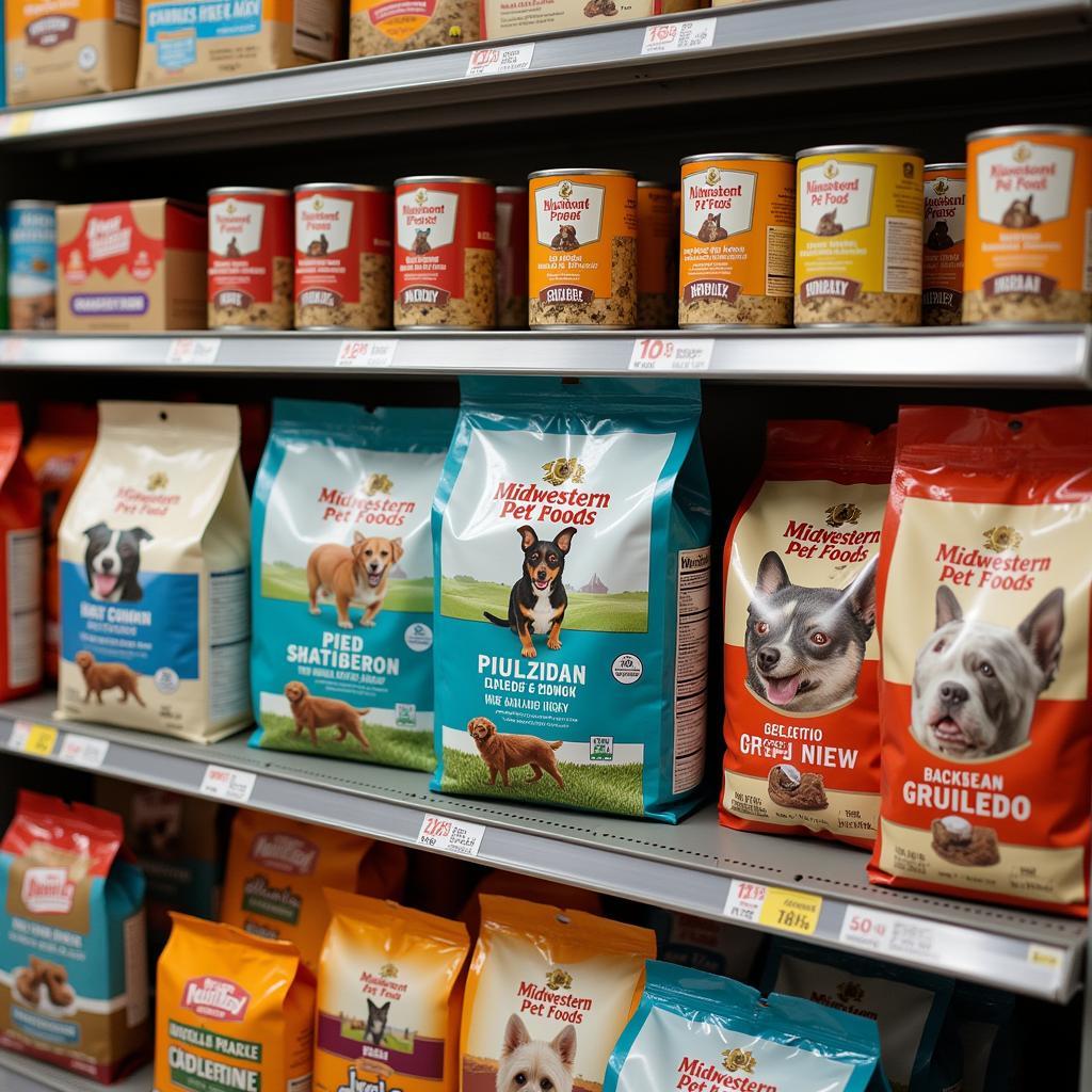 Midwestern Pet Foods Products on a Shelf