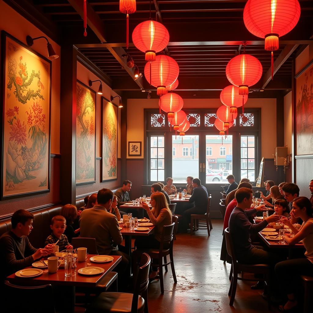 Authentic Millville Chinese Restaurant Interior