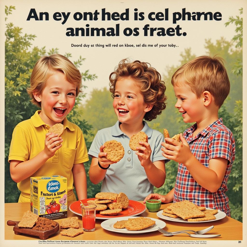 A vintage advertisement for animal grahams