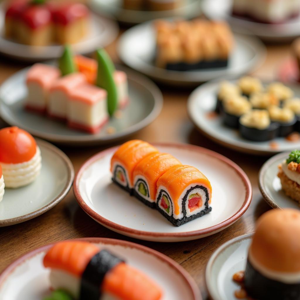 Detailed Miniature Food Art Display