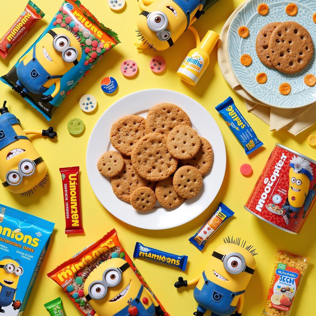 Assortment of Minion Food Products