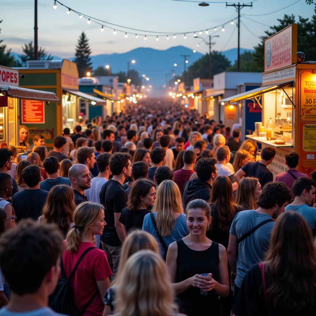 Minneapolis Food Truck Festival Crowd