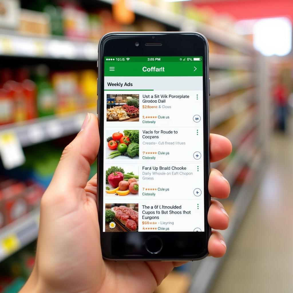 Mobile App Grocery Savings