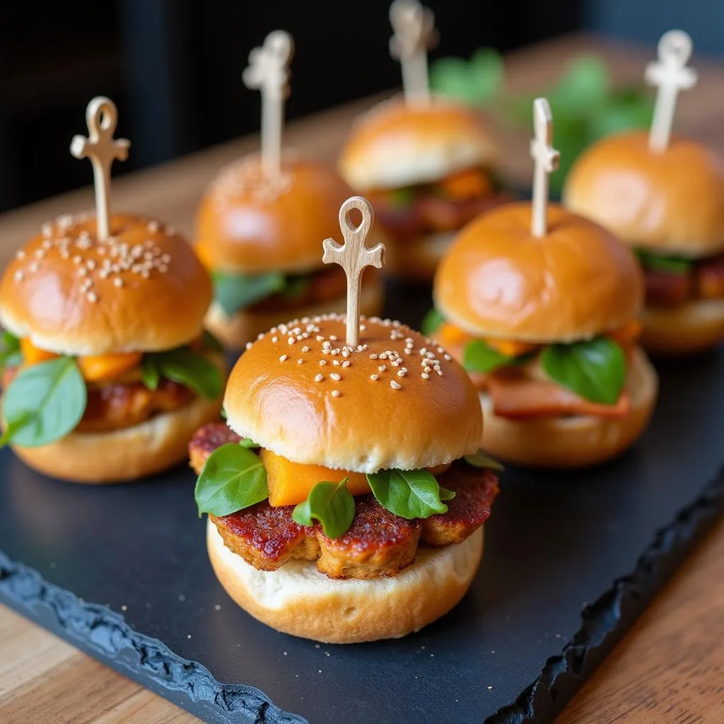 Modern Fusion Bocaditos on a Sleek Platter