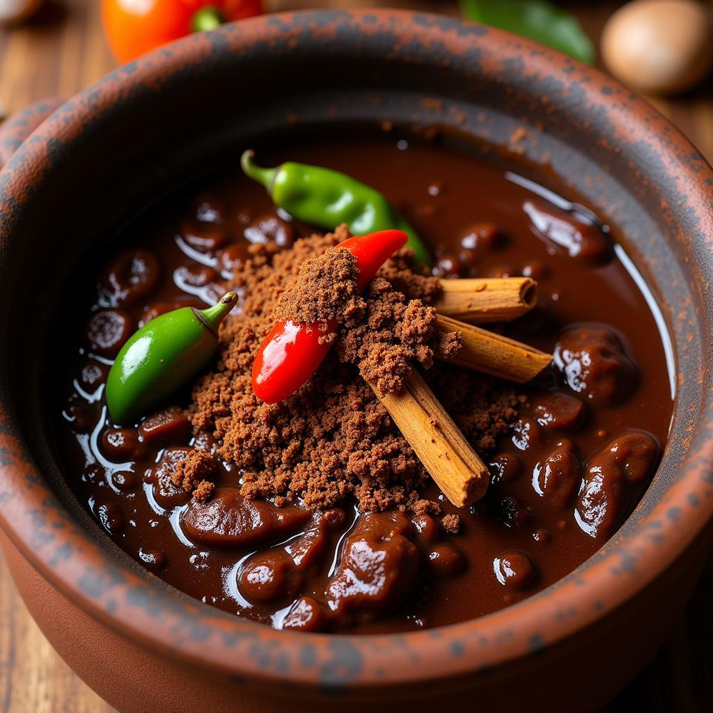 Mole Poblano Preparation