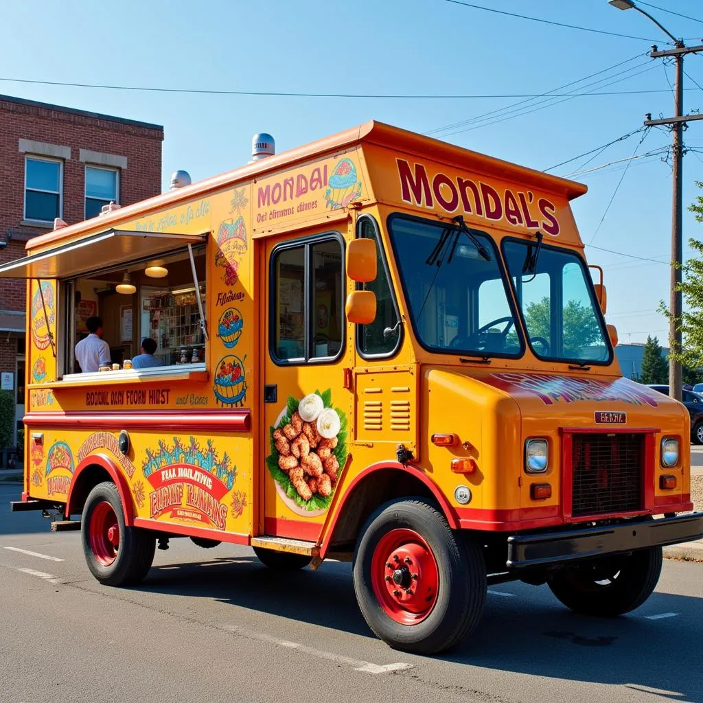 Mondal's Food Truck - Vibrant Exterior