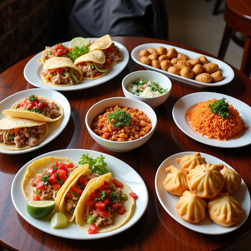 A variety of dishes from Mr. Bulgogi Food Truck.