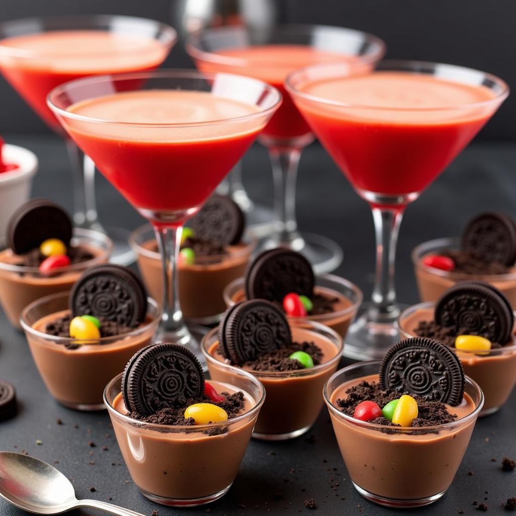 Murder Mystery Desserts: Graveyard Pudding Cups and Bloody Orange Mousse