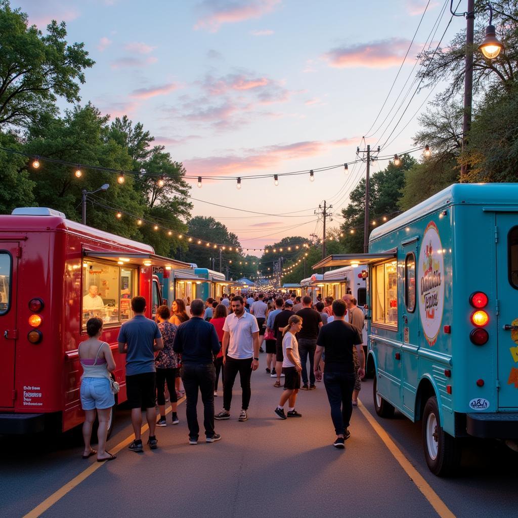 Muskegon Food Truck Festival showcasing diverse culinary offerings