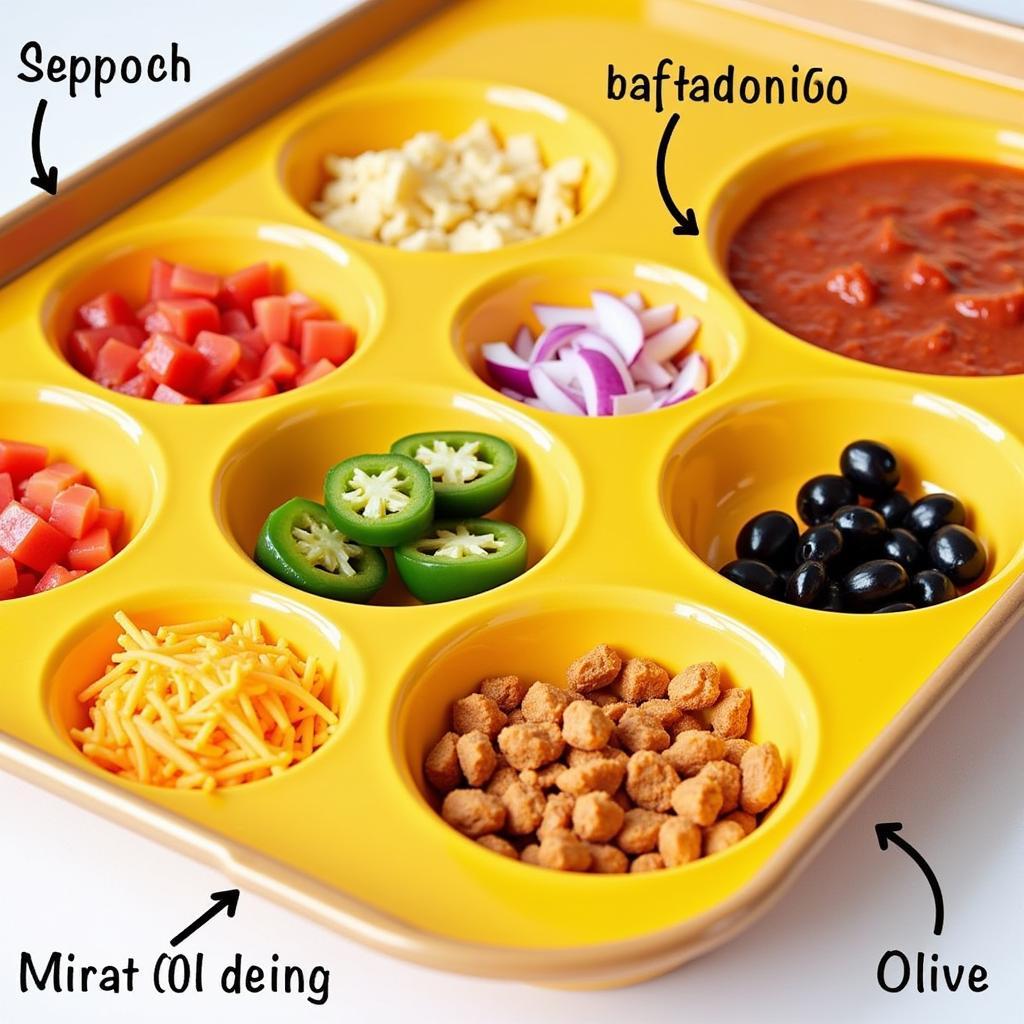 Nacho Food Tray with Compartments