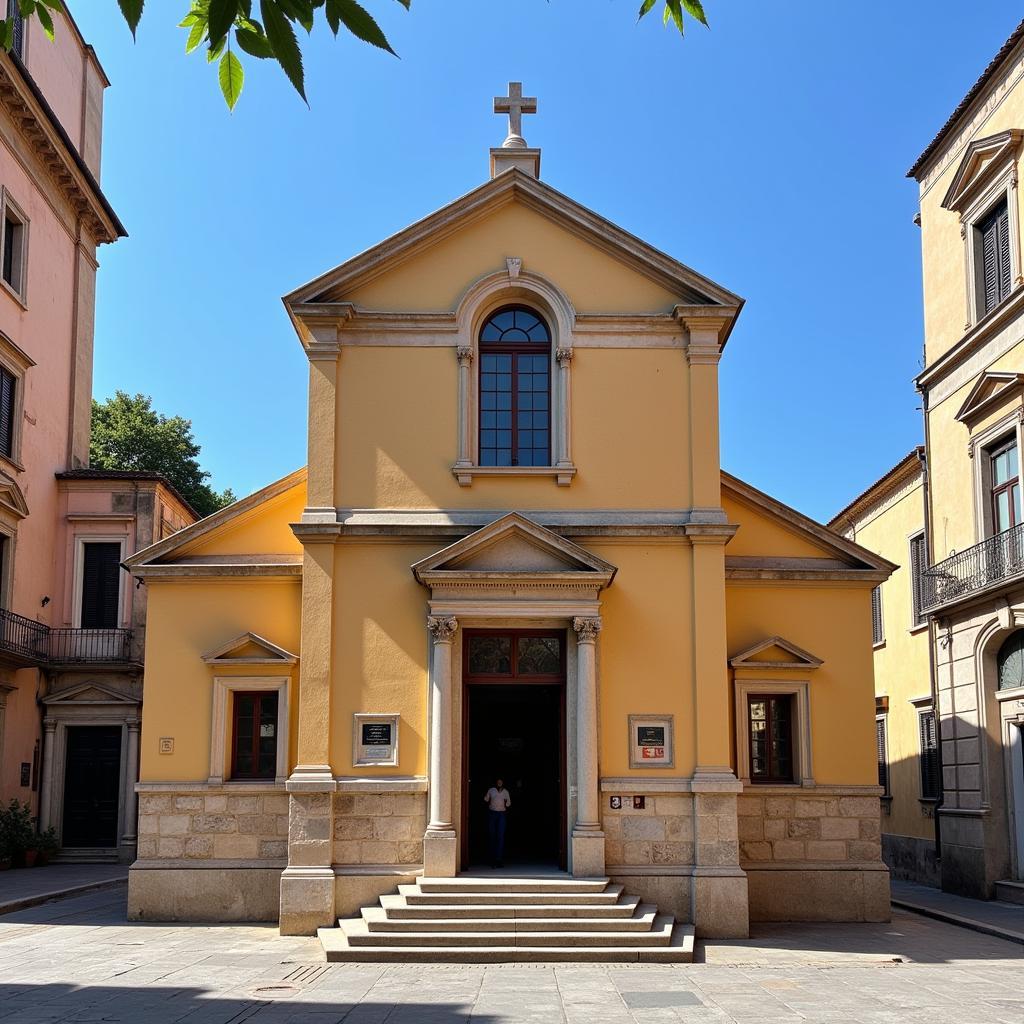 Synagogue in the Jewish Quarter of Naples