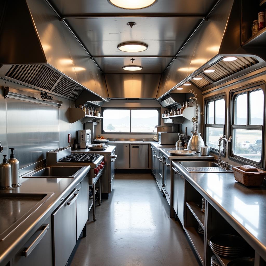 A Fully Equipped Food Trailer Kitchen in Nashville