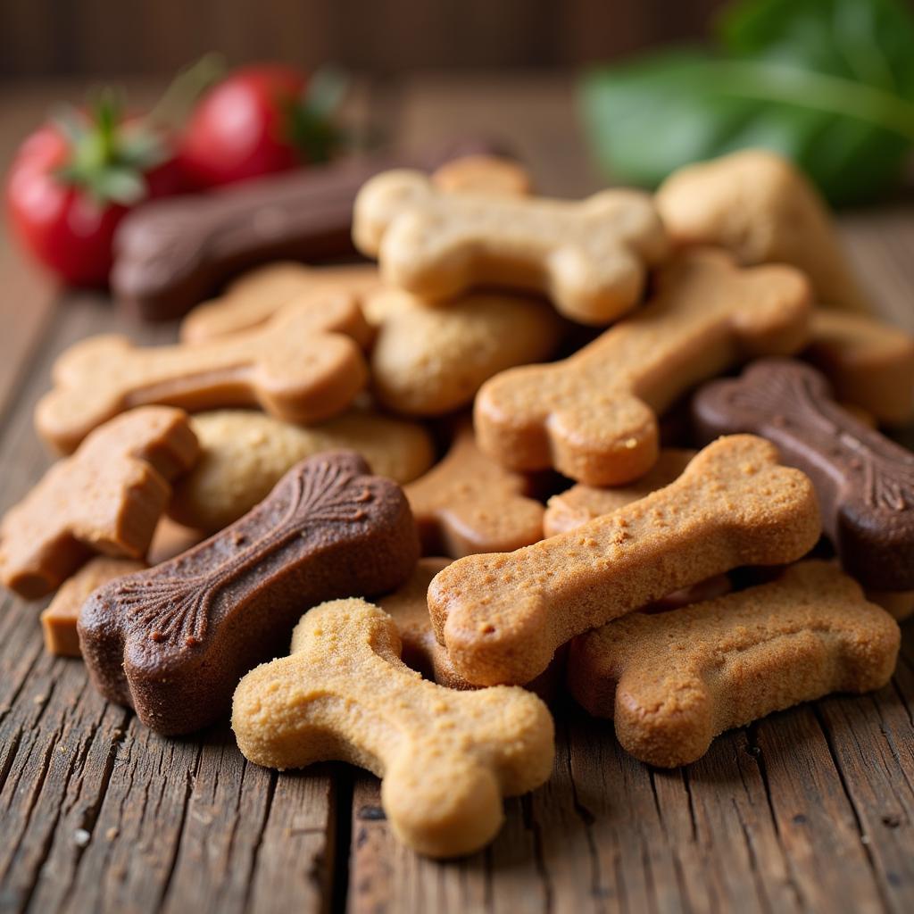 Assortment of Natural Dog Food Treats