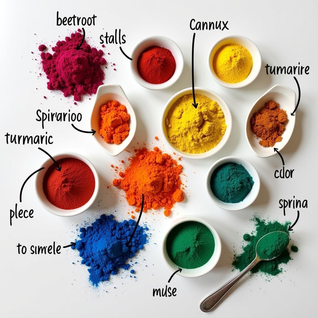 Natural Food Color Powder Options