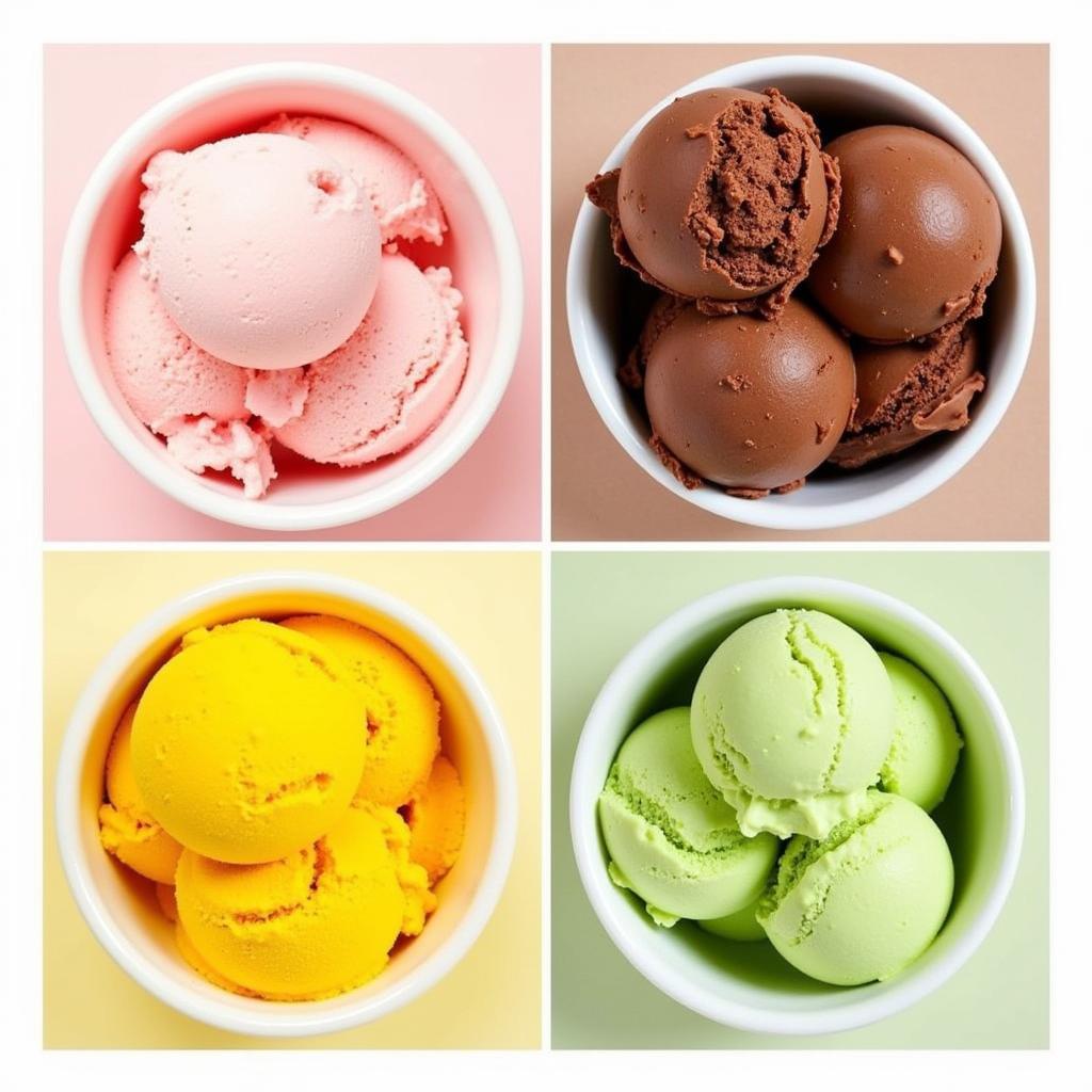 Natural Ice Cream Colors