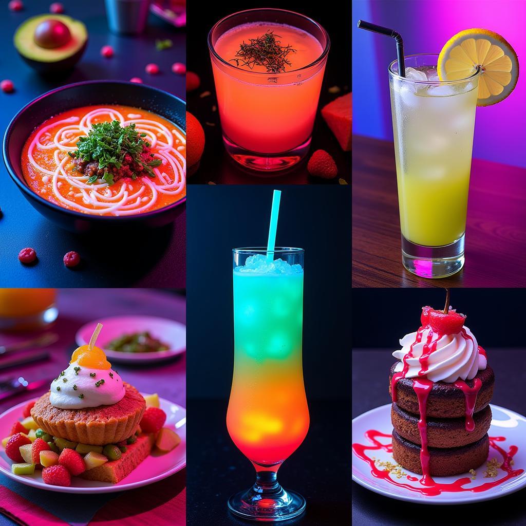 Neon Food Examples