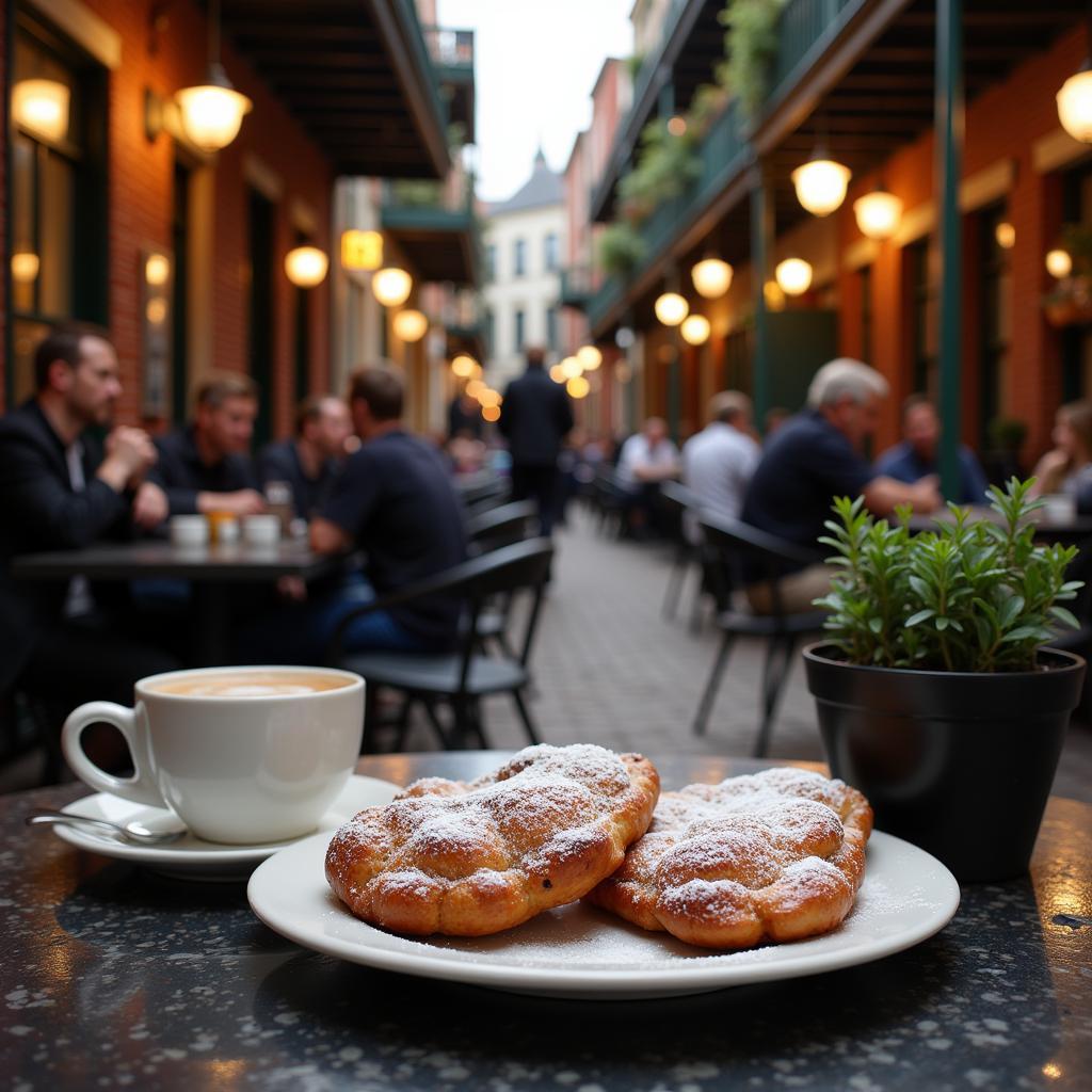 Charming Cafe in the French Quarter of New Orleans