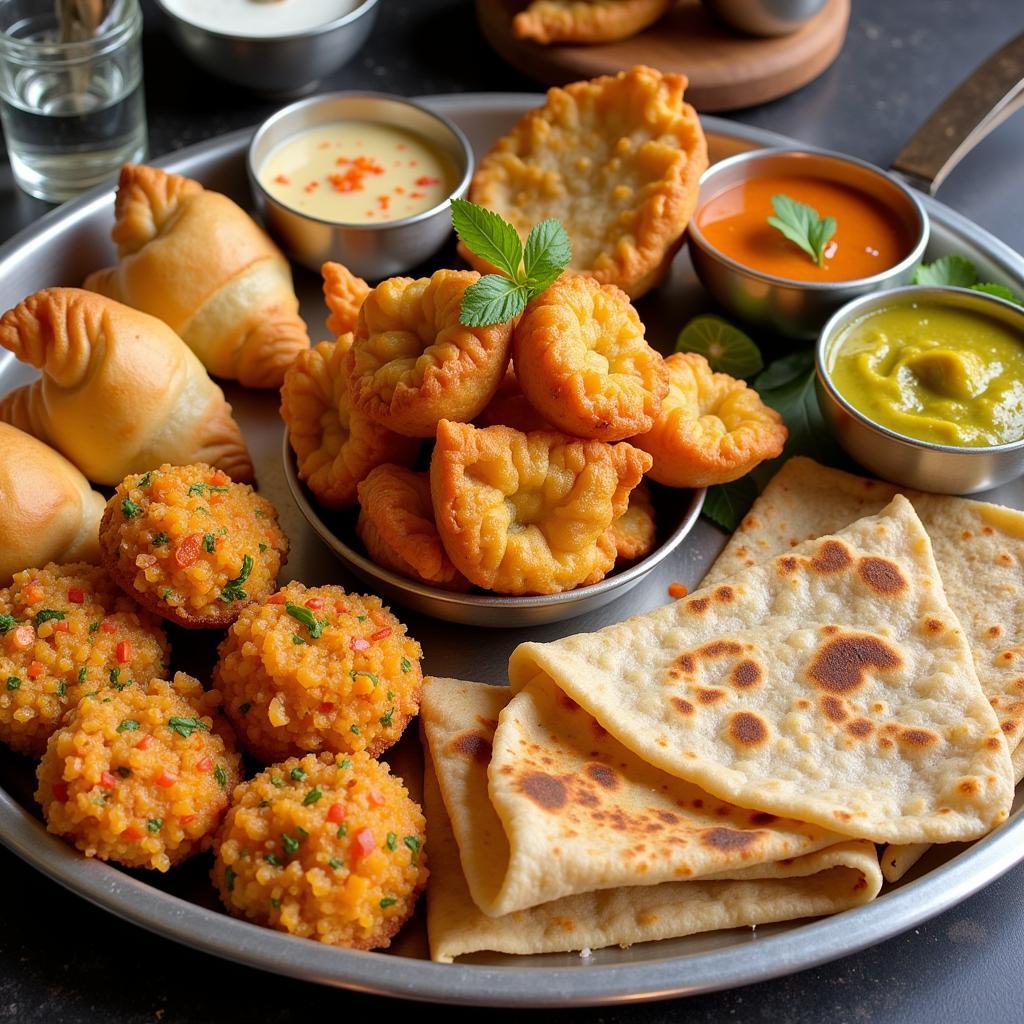 North Indian Street Food Platter