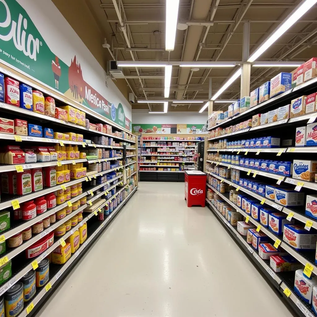 Dairy aisle at Northland Foods Kingsley with discounted items highlighted.