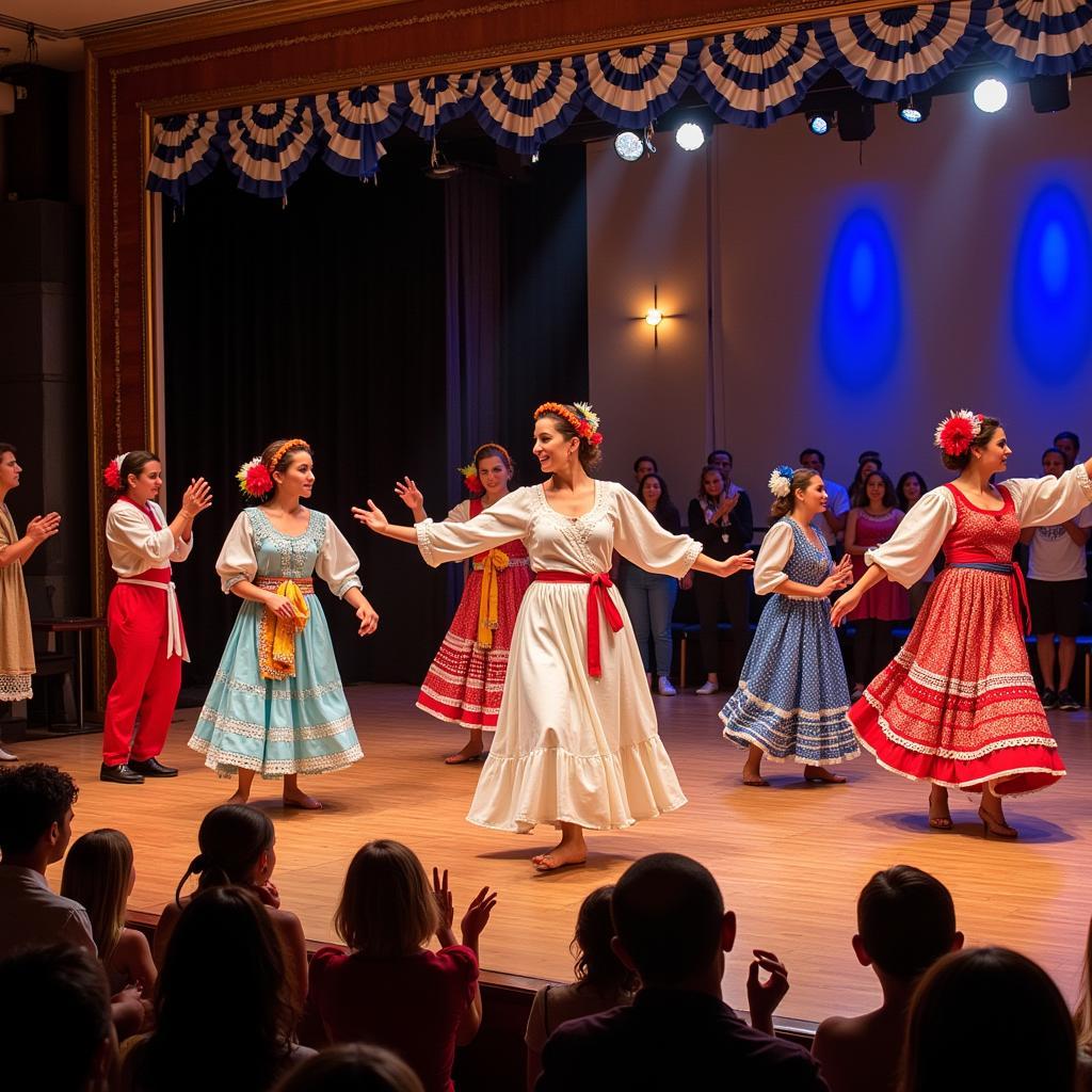 Traditional Greek dancers at the Oakmont Greek Food Festival