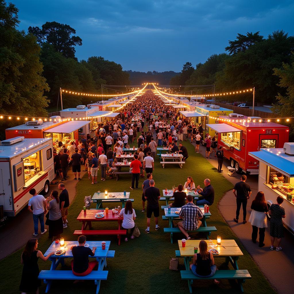 Food Truck Park Gathering