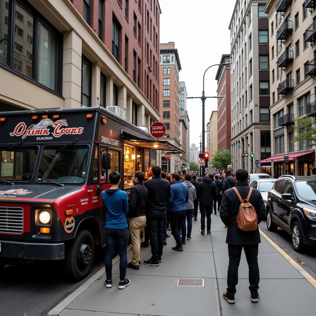 Oink Joint Food Truck Lunch Rush