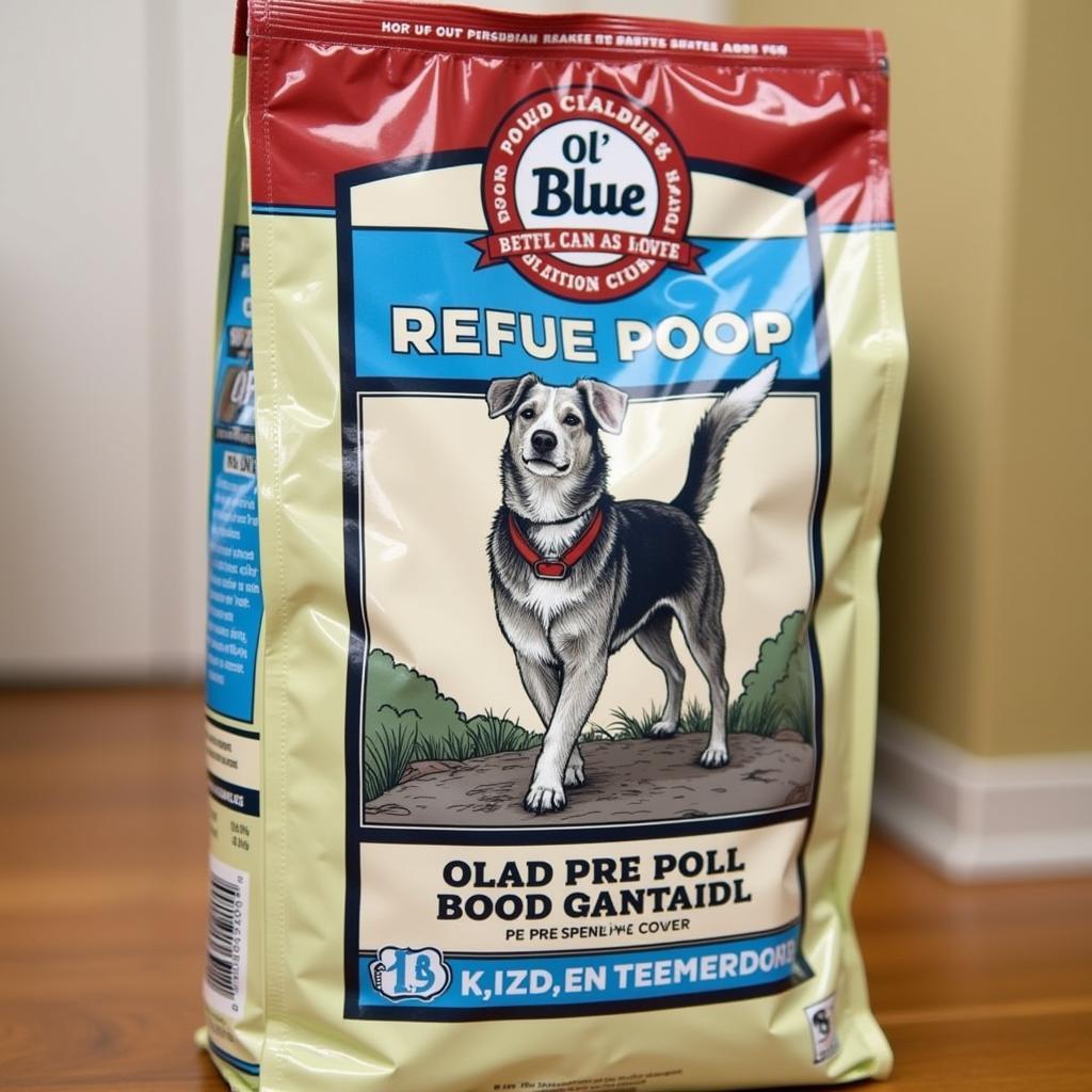 Ol' Blue Builder Dog Food Bag