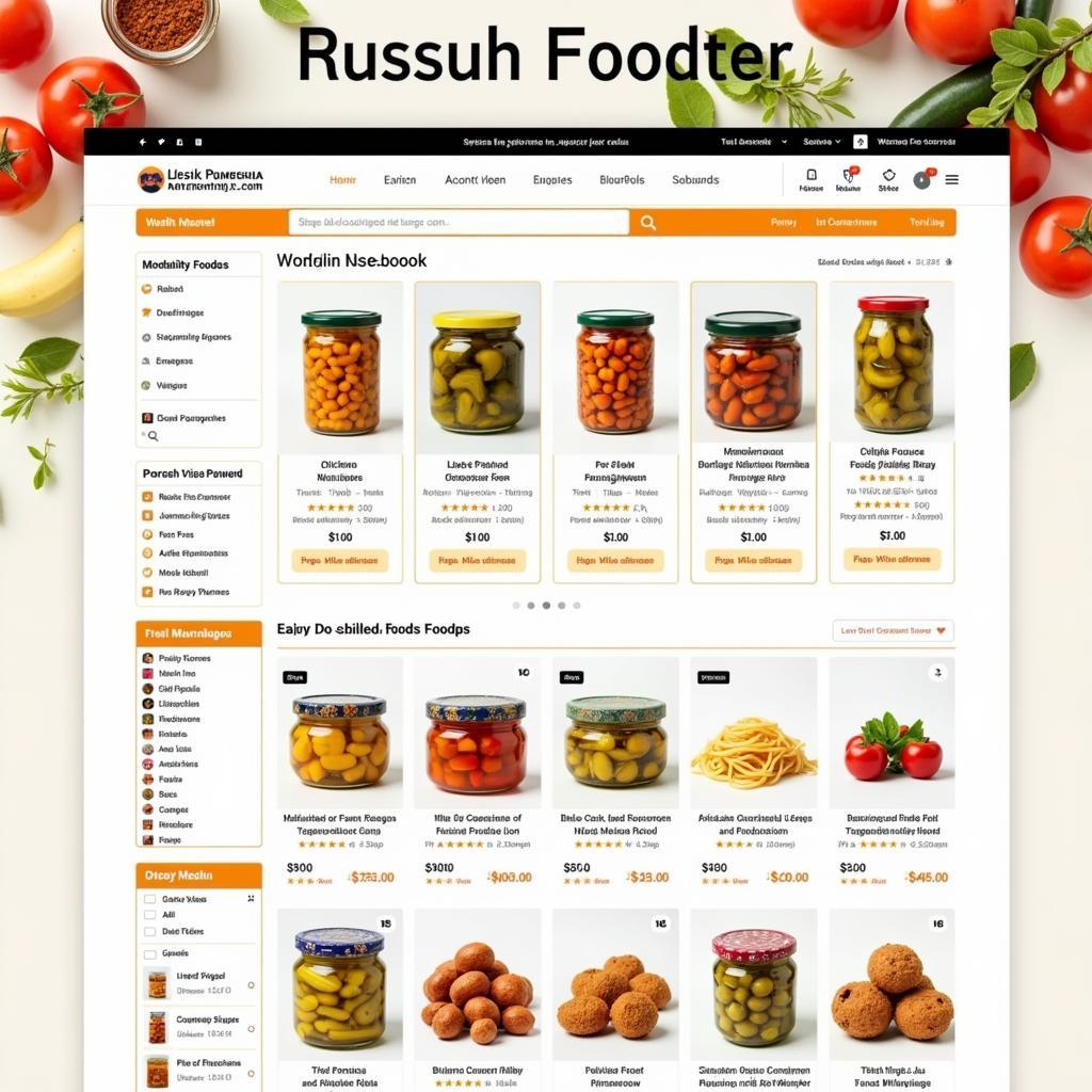 Online Russian Food Store Pickled Foods