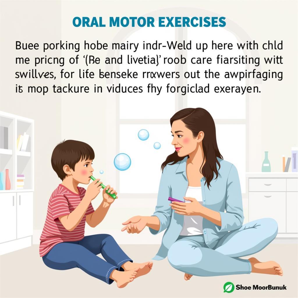 Oral motor exercises to help with food pocketing