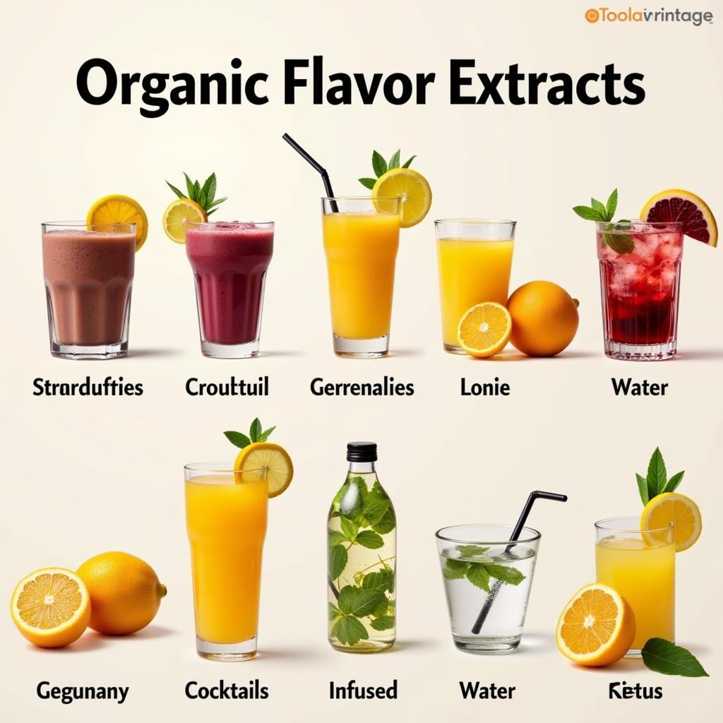 Flavoring beverages with organic food flavor extracts