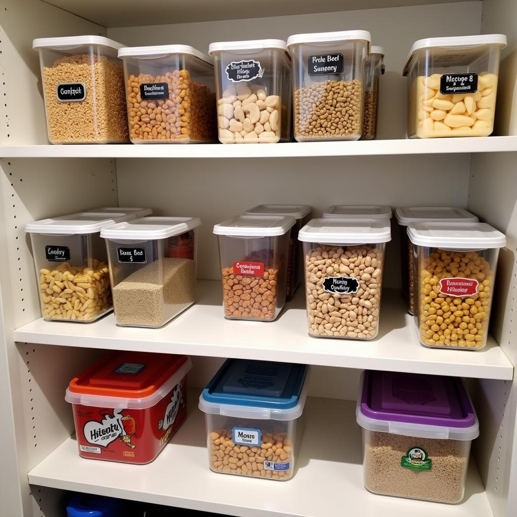 Organized Emergency Food Storage