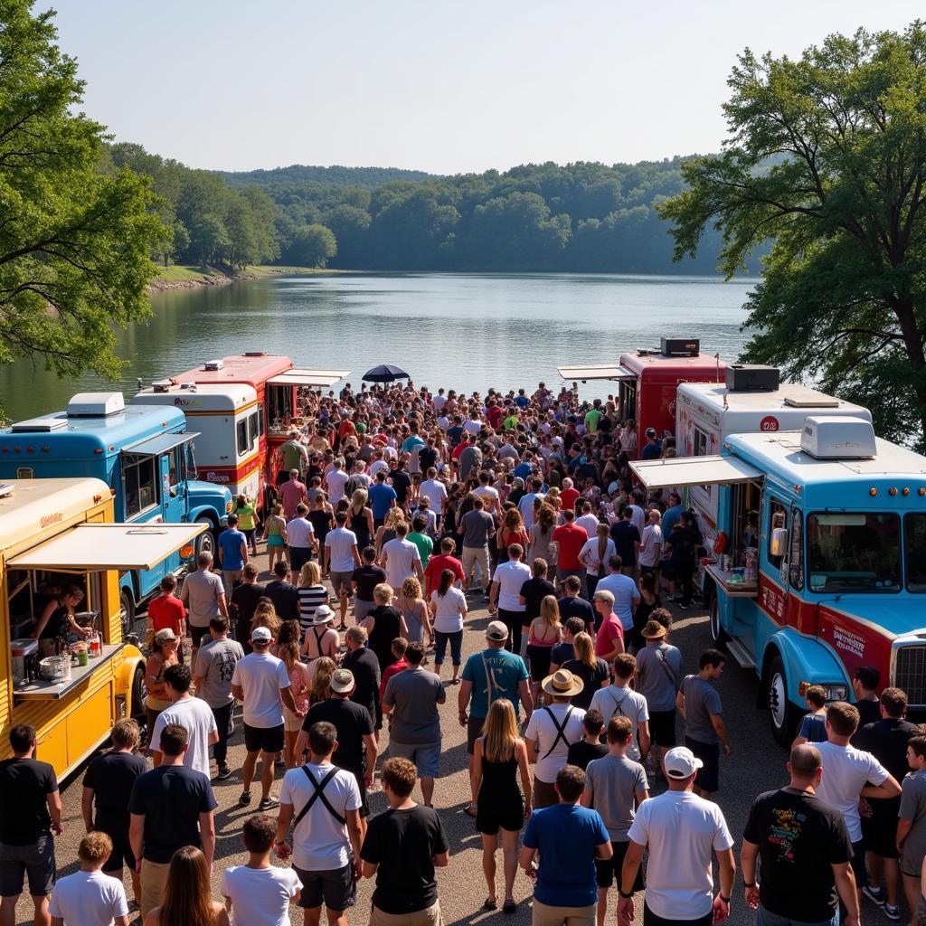 Crowds gather at the Osage Beach Food Truck Festival