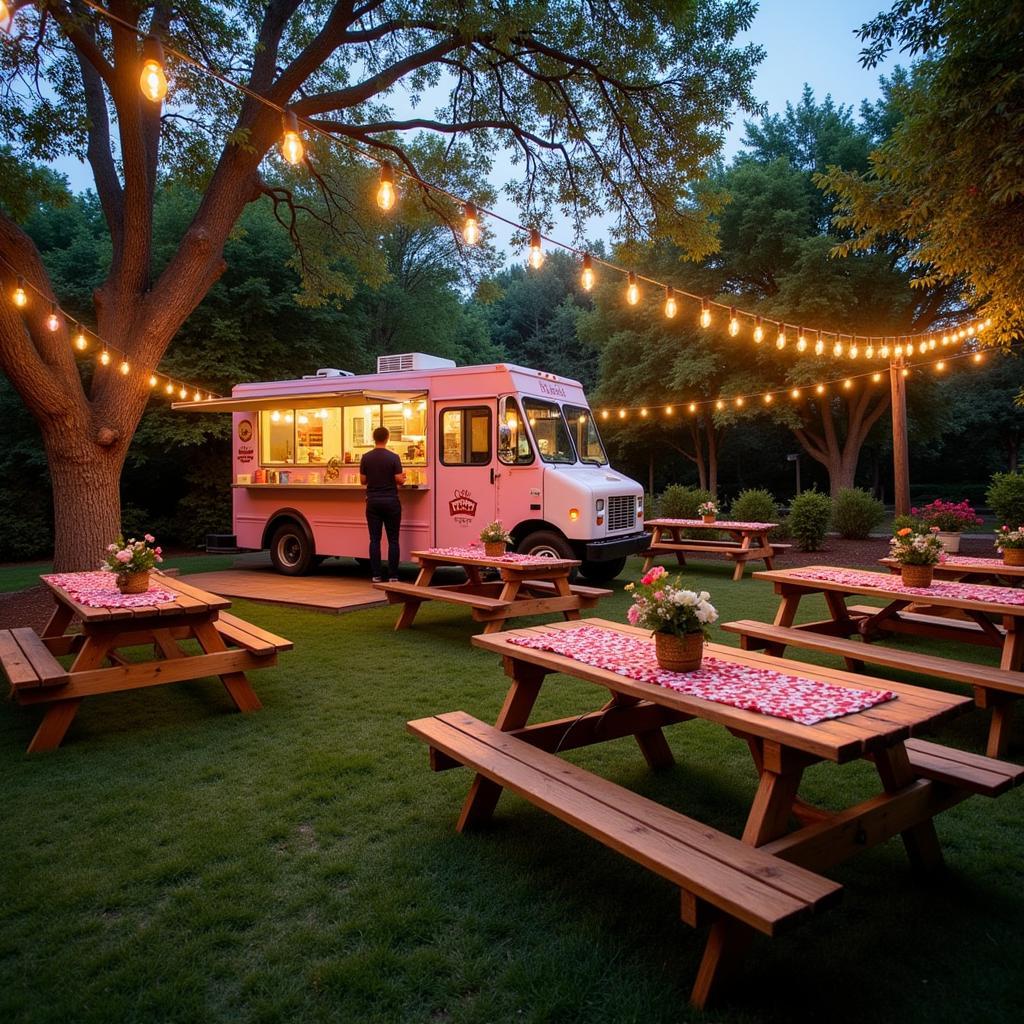 Outdoor Food Truck Party Decor