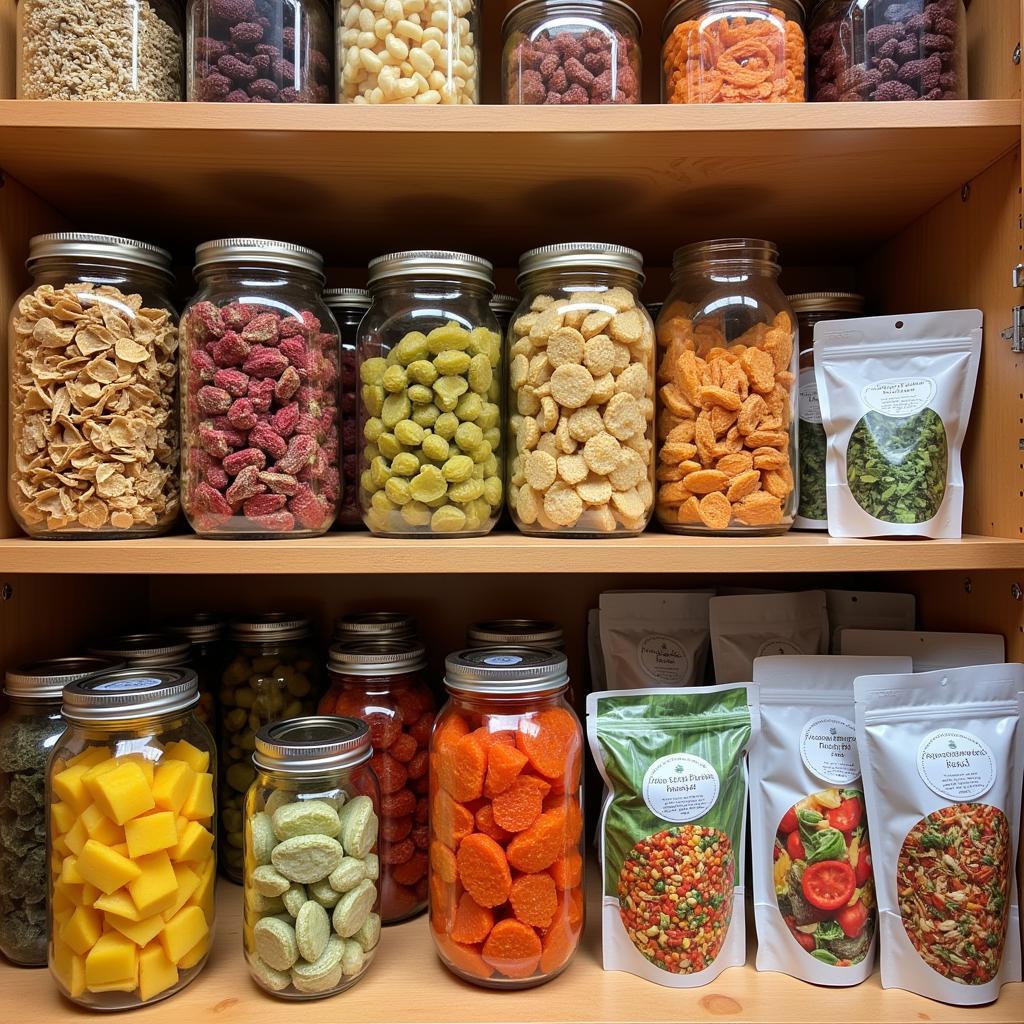 Pantry with Dehydrated and Freeze-Dried Foods