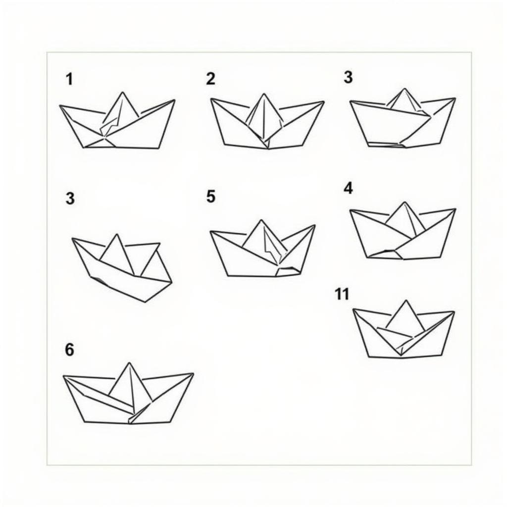 Step-by-step instructions on how to fold a paper boat