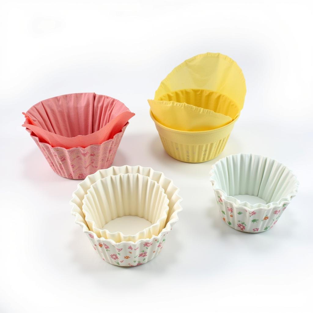 Assortment of Paper Food Basket Liners