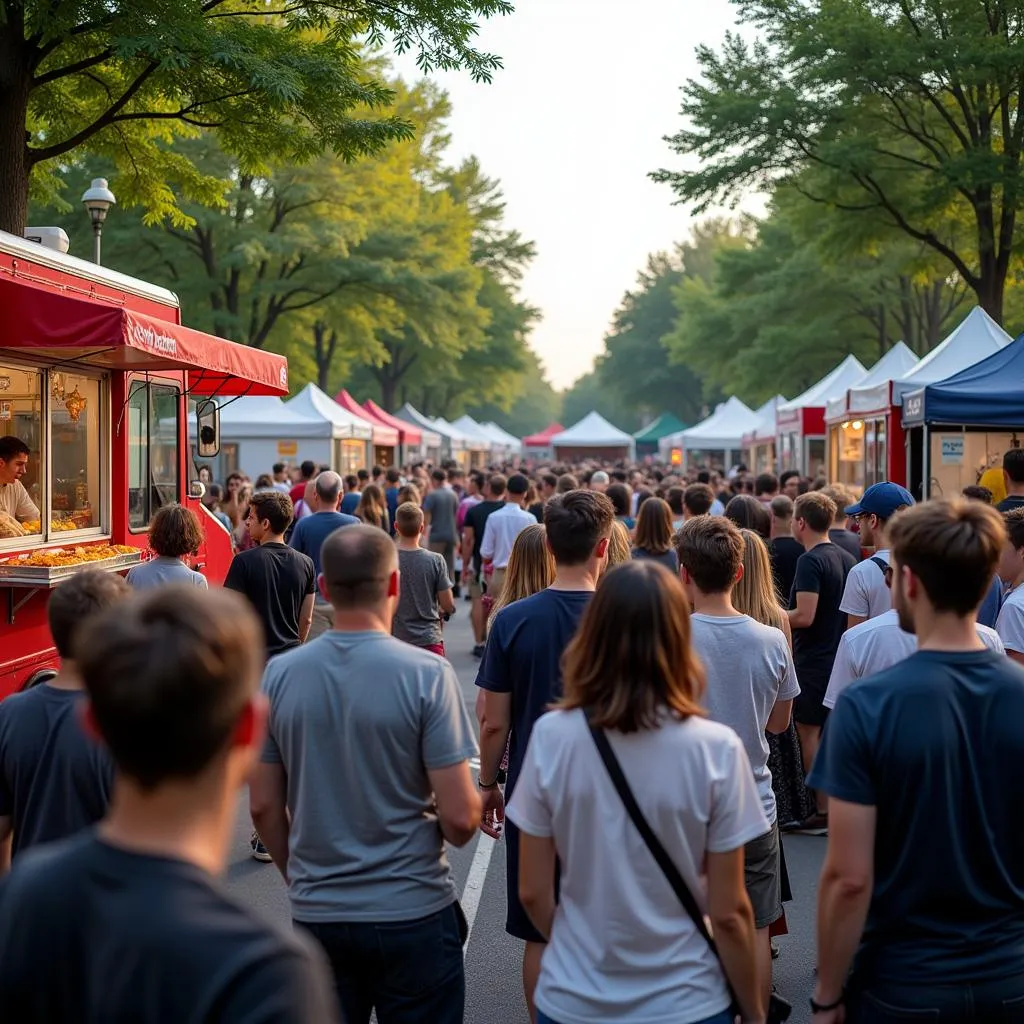 Paramus Food Truck Festival Crowd